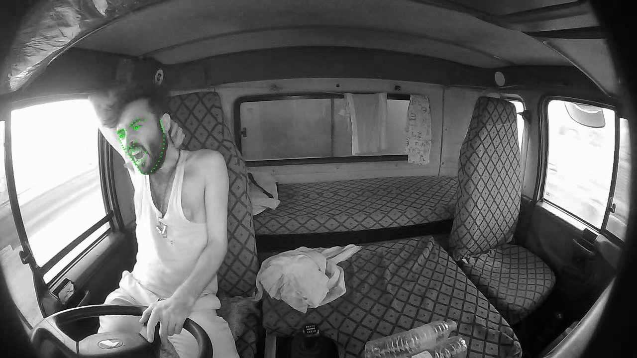 Driver Yawning